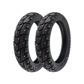 NIU studded winter tire for UQi+ scooter designed for maximum grip on icy and snowy surfaces.
